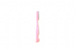 Pink folding No. 1 eyebrow knife
